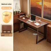 FurnishSpot™ SpaceSmart™ L-Shape Folding Bamboo Computer Desk – Corner Space-Saving Workstation