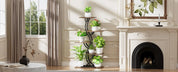 Indoor 5-Tiered Metal Plant Shelf with Grow Lights Indoor Plants