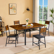 Vintage Folding Dining Table 63.2” – Space Saving Extendable Kitchen Table with 1.2” Thick Top for Small Dining Rooms & Apartments