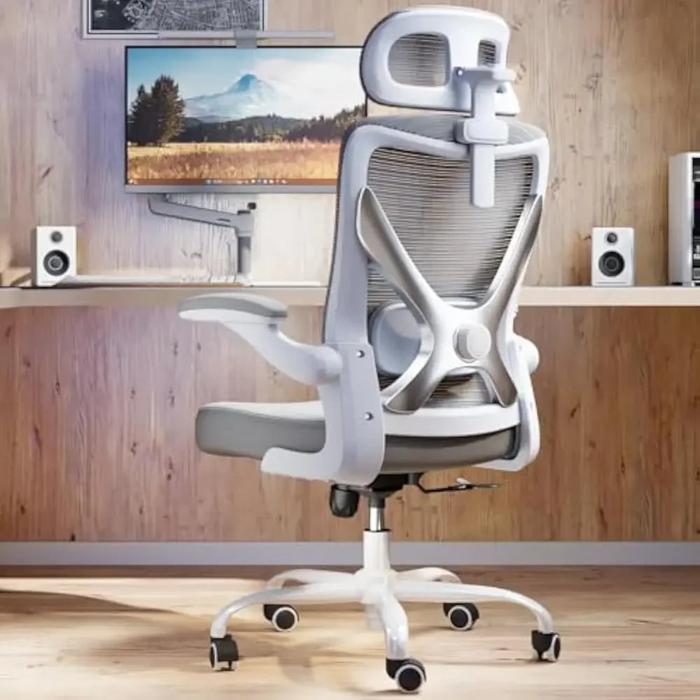 Ergonomic Mesh Office Chair w/ Lumbar Support, and Headrests