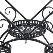 Smartspace™ 6-Tier Metal Plant Stand with Wheels – Rolling Plant Display Rack