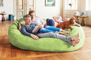 Luxurious Giant 7ft Bean Bag Chair with Microsuede Cover - Ultra Soft, Foam Filling, Washable XXL Bean Bag Sofa for Kids,