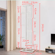 8-Tier Corner Plant Stand – Metal Flower Shelf for Indoor/Outdoor Planters, Vertical Display, and Storage