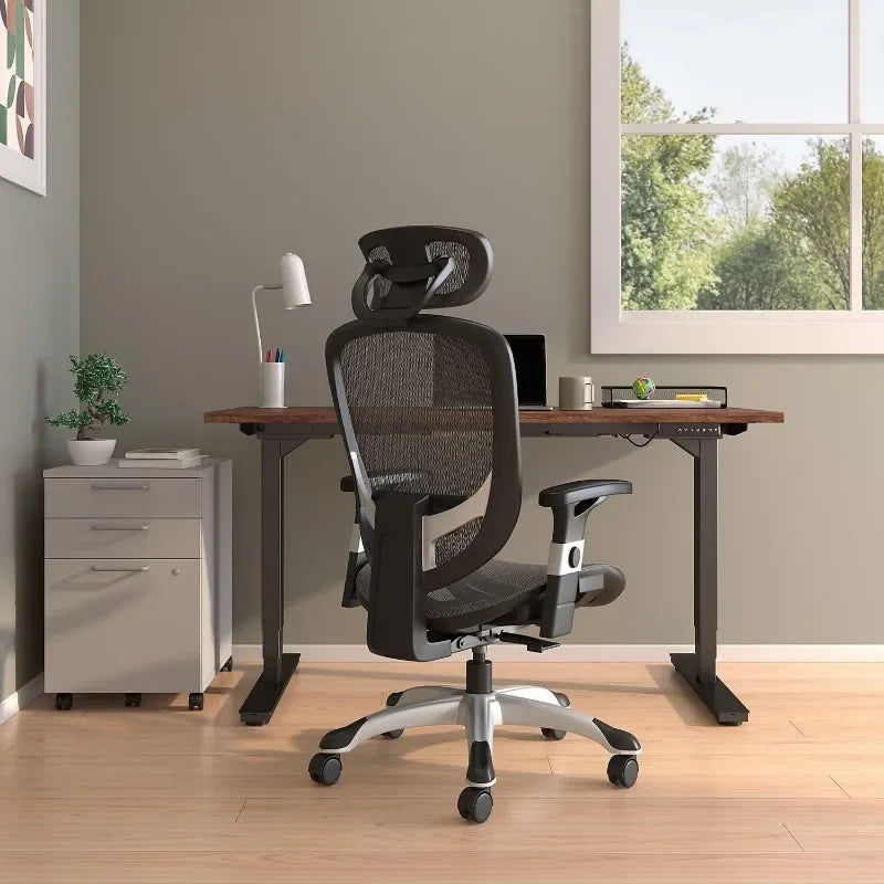 Staples Hyken Ergonomic Swivel Task Chair, Adjustable Office Chair with Breathable Mesh and Lumbar Support