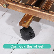 6 Tier Wood Plant Stand for Indoor Outdoor Patio