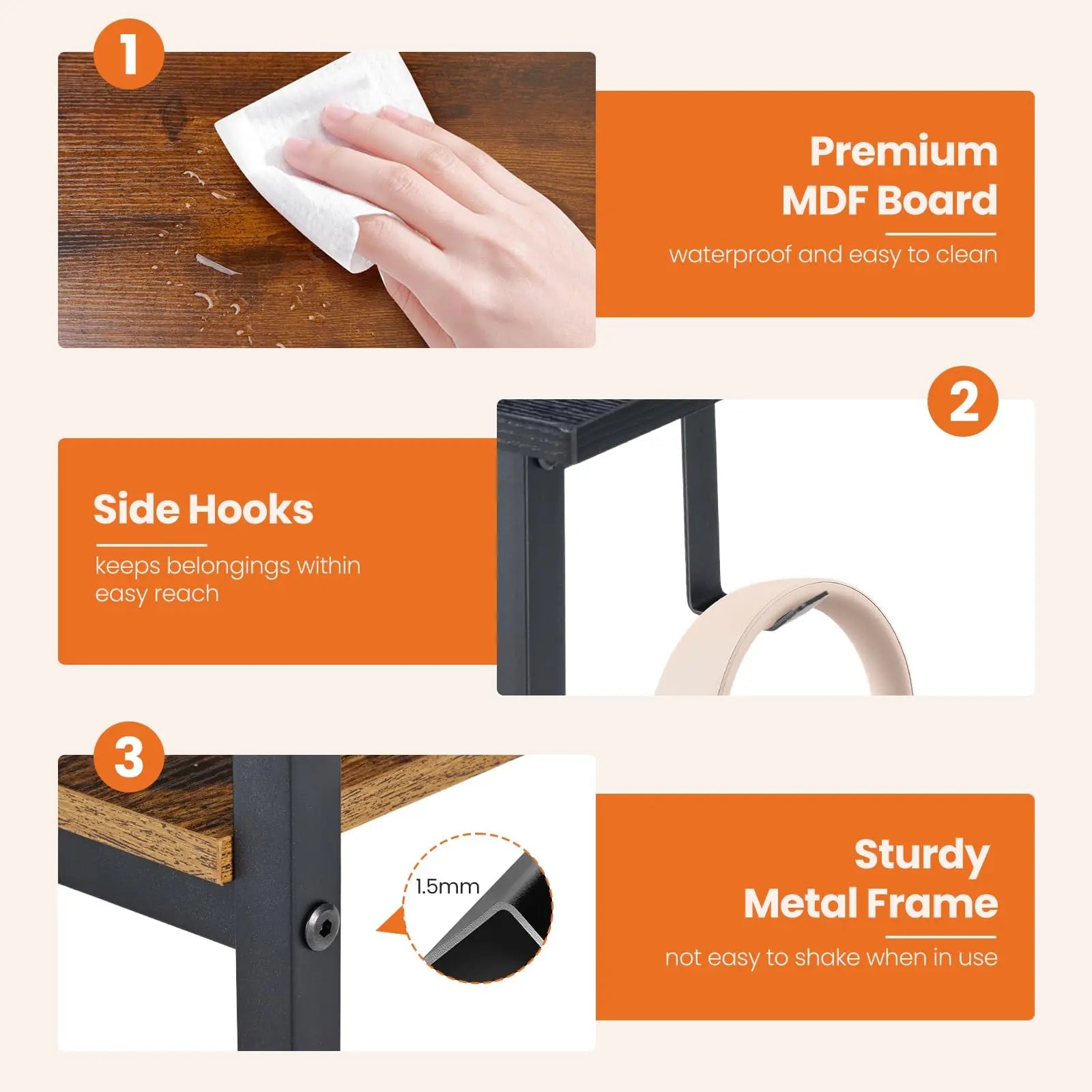 Rectangular Computer Desk with Storage Cabinet | Space-Saving Modern Office Desk – FurnishSpot®