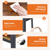 Rectangular Computer Desk with Storage Cabinet | Space-Saving Modern Office Desk – FurnishSpot®