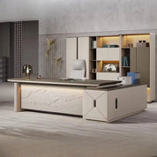 Luxury Gamer Computer Desk Accessories Office Table With Chair for Adults Modern Executive Storage Hutch Cabinent a Study Heigh