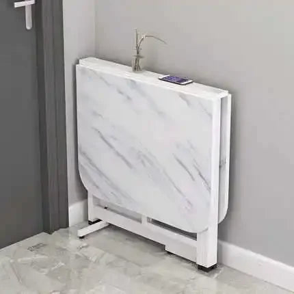 Foldable Modern Kitchen Retractable Rectangular Dining Table