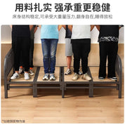 Solid wood folding bed Household simple single bed Extra bed 1 meter 2 Adult rental room Reinforced hard board double iron