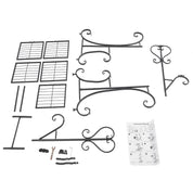 Upgraded 5-Tray Flower Stand | Floor Standing, Baking Paint, 19.689.8441.73in, Modern Style 5-Tier Plant Rack with Square Trays