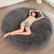 Bean Bag Chair for Adults, Large 6 ft Bean Bag Chair w/Foam Filling, Ultra Soft Fur Lazy Sofa, Machine Washable Cover