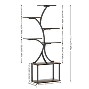 Heavy Duty Display Rack Plant Stand Corner Flower Holder for Living Room, Patio