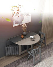 Fashion folding dining table furniture yemek masasi multifunctional round  dining table with 4 chairs