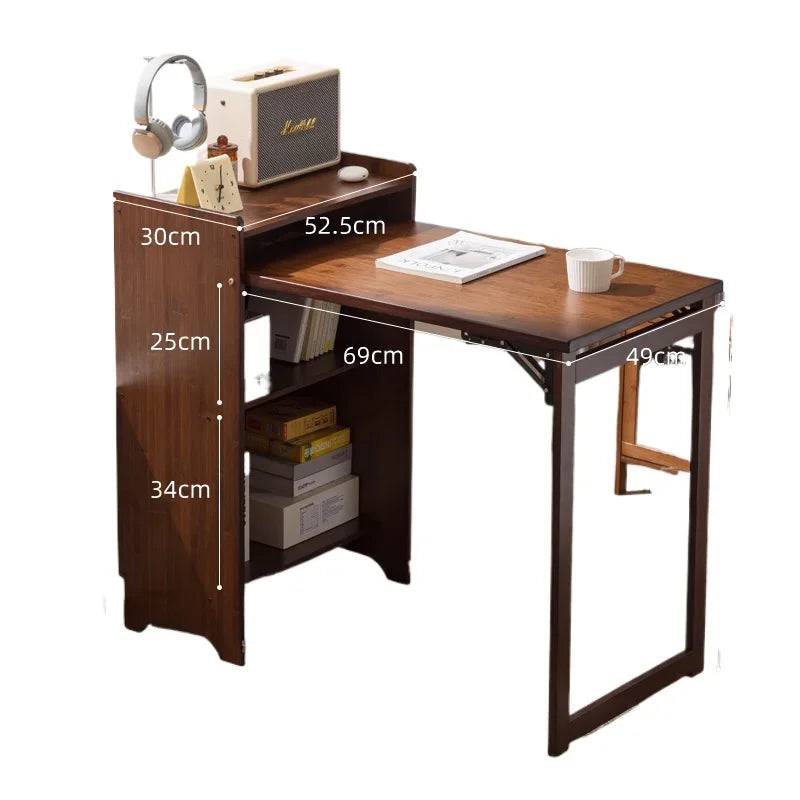 Home Bamboo Folding Desk Small Apartment Bedroom Computer Desk Student Children Study Desk Study Office Furniture