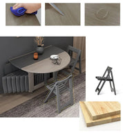 Fashion folding dining table furniture yemek masasi multifunctional round  dining table with 4 chairs