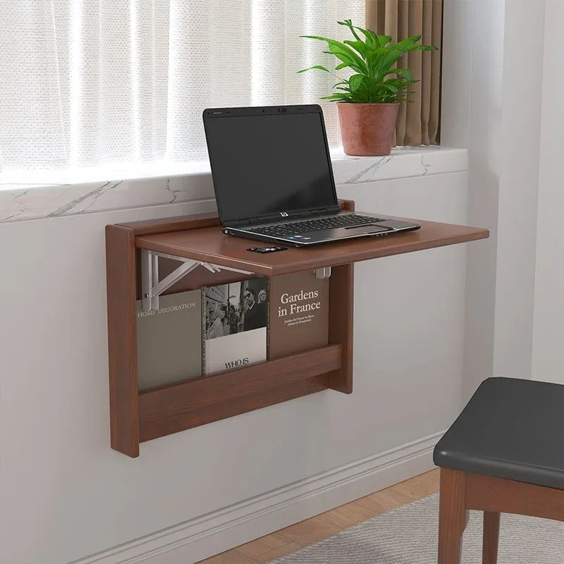 Design Folding Desk Solid Wood Minimalist Coffee Tables Creative Living Room Side Tables Modern Bedside Table Home Furniture