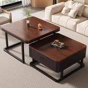 FurnishSpot® Solid Wood Coffee Table – Timeless Living Room Accent