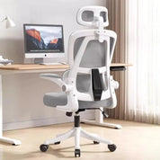 Ergonomic Office Chair Computer Desk Chairs with Flip-up Armrests and Lumbar Support, High Back Mesh Gaming Chairs Rolling Work