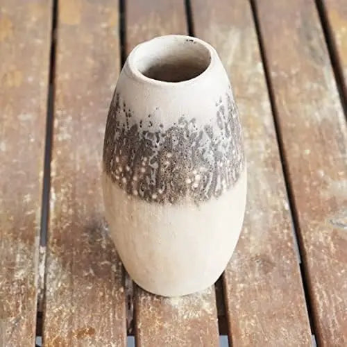 6-inch handmade ceramic vase - Bohemian style, gift box, gift for mom, home decor