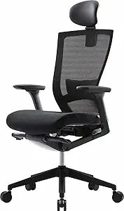 Ergonomic Office Chair with Adjustable Headrest, Lumbar Support, and 3D Armrest