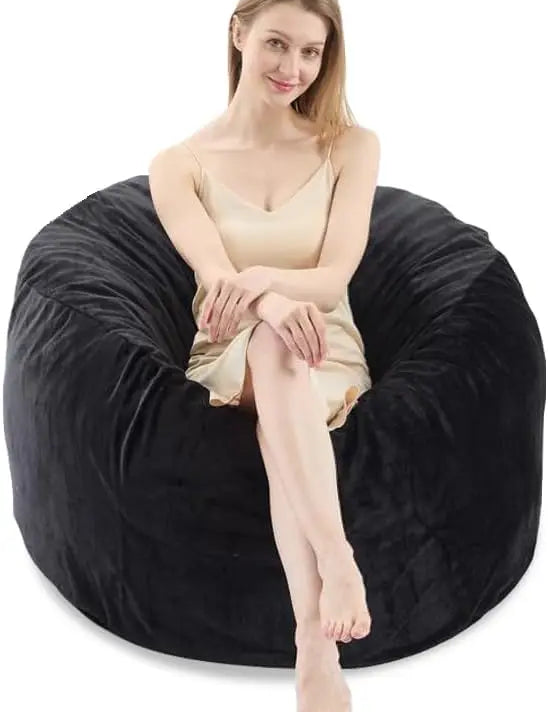 5FT Large Bean Bag，Bean Bag Chair with Filler Included，Memory Foam Bean Bag，Puff Chair，Living Room Furniture, Suitable