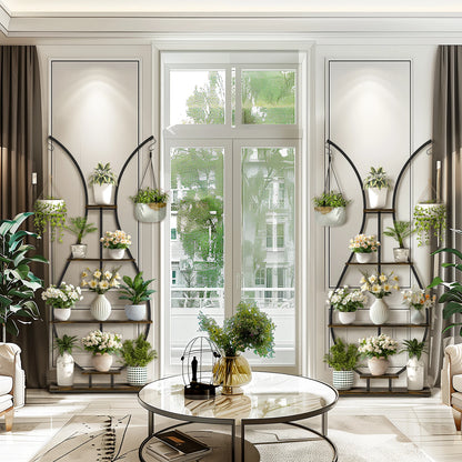 Large Vase Shaped 5 Tier Plant Stand for Home Patio Decor