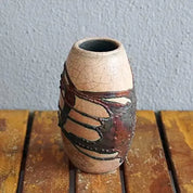 6-inch handmade ceramic vase - Bohemian style, gift box, gift for mom, home decor