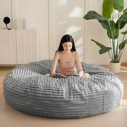 Bean Bag Chair for Adults, Large 6 ft Bean Bag Chair w/Foam Filling, Ultra Soft Fur Lazy Sofa, Machine Washable Cover