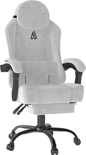 Gaming Chair with Footrest and Lumbar Support