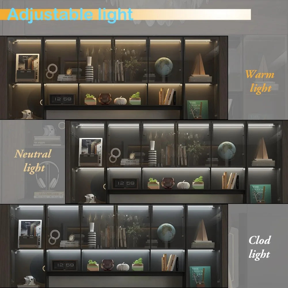 Double Office Desk with Drawers and Doors, 2-Person Home Office Desk , Double Computer Desk Workstation , Study Writing Table