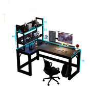 FurnishSpot™ SpaceSmart™ Modern Metal Office Desk – Minimalist Iron Frame Workstation