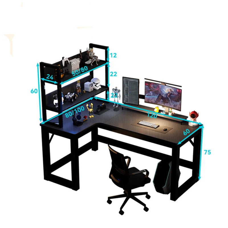 FurnishSpot™ SpaceSmart™ Modern Metal Office Desk – Minimalist Iron Frame Workstation