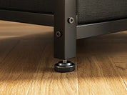 79 Inch L Shaped Desk with File Drawers, Reversible L Shaped Gaming Desk with Power Outlets & LED Lights, Computer Desk