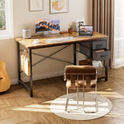 Rectangular Computer Desk with Storage Cabinet | Space-Saving Modern Office Desk – FurnishSpot®