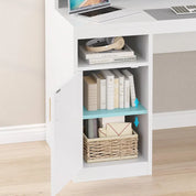 Computer Desk with 3 Drawer & Storage Shelves