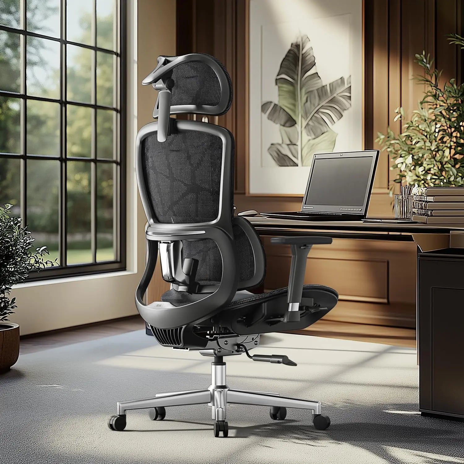 Big and Tall Ergonomic Office Chair with 6-Way Dynamic Lumbar Support