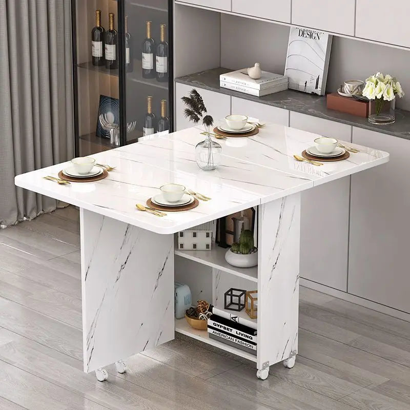 Folding multifunctional houshold dining table