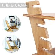 Extra Wide Standing Desk Converter, Height-Adjustable Sit-Stand, Table Laptop Tray, Worktop Station, Riser for Keyboard Monitor