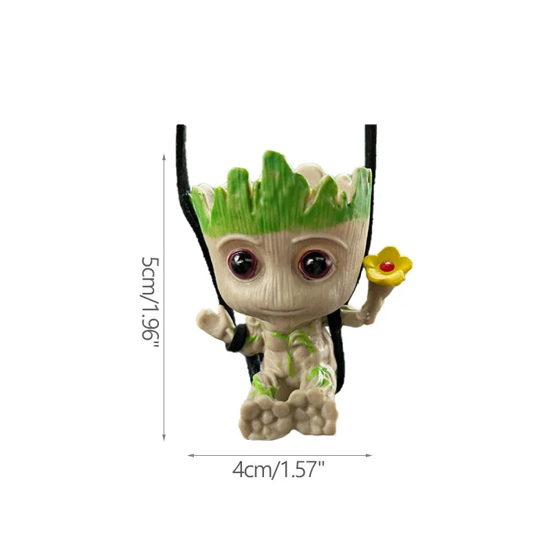 Fashion Handicrafts Anime Action Groot Character Multifunction Plants Flower Pot Pen Holder Storage Organizer Home Decor Crafts