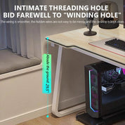 Gaming Desk Computer Writing Table Student Art Modren Simple Style PC Wood Suitable Portable Desk for Home, Office