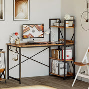 FurnishSpot SpaceSmart™ Industrial Computer Desk with Power & Storage