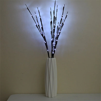 73cm 20 Bulbs LED Willow Branch Lamp Artificial Branch Willow Twig Vase Lights Battery Powered for Wedding Party Fairy DIY Decor