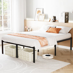 Metal Platform Bedroom Frames with Storage Space