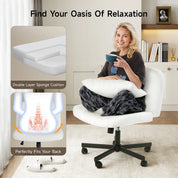 Cross Leg Office Chair w/ Double Layer Sponge Cushion