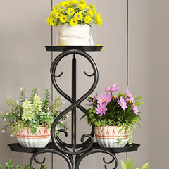 Balcony Flower Stand Storage Rack Modern Flower Stand Flower Multi-Layer Metal Shelves Plant Rack Plant Pot Stand Decor Garden