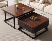 FurnishSpot® Solid Wood Coffee Table – Timeless Living Room Accent