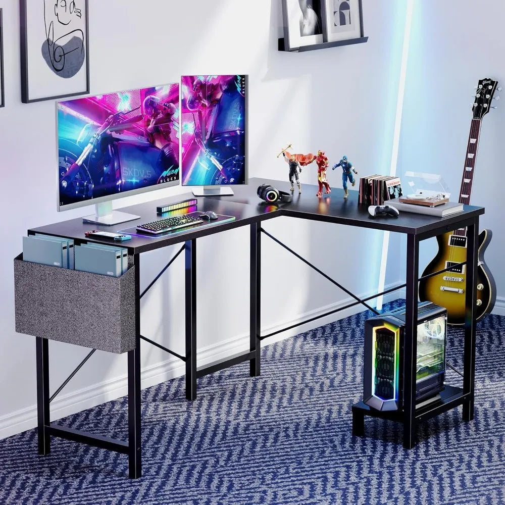 FurnishSpot SpaceSmart™ Modular L-Shaped Computer Desk with Storage