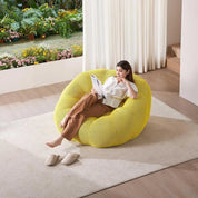 Adult Bean Bag Chair, Memory Foam Bean Bag Chair with Filling, Plush Lounge Sofa for Living Room, Bedroom, Balcony & Dorm - Cozy
