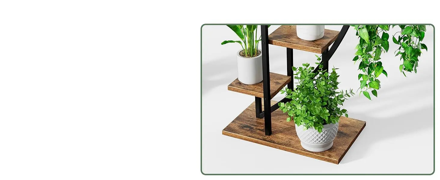 Half Moon Indoor Plant Stand with Grow Lights